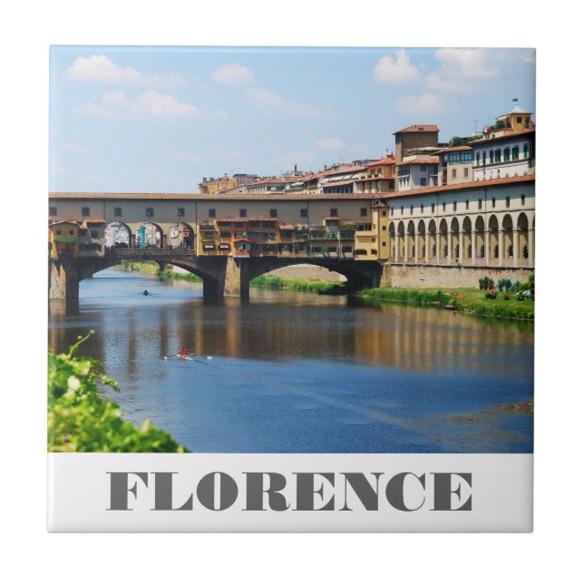 Ponte Vecchio belägger med tegel Kakelplatta (Framsidan)