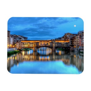 Ponte vecchio bridge i Florens, Italien Magnet