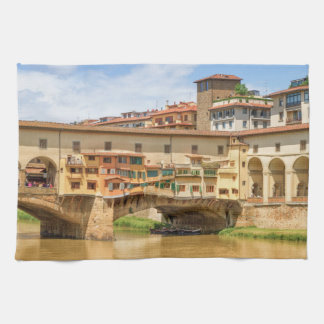 Ponte vecchio by day, Florence eller Firenze, Ital Kökshandduk