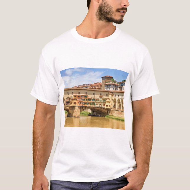 Ponte vecchio by day, Florence eller Firenze, Ital T Shirt (Framsida)