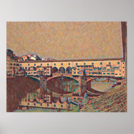 Ponte Vecchio Card Poster