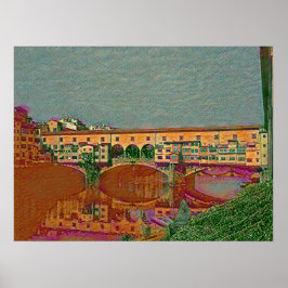 Ponte Vecchio Card Poster