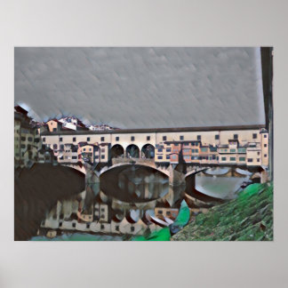 Ponte Vecchio Card Poster