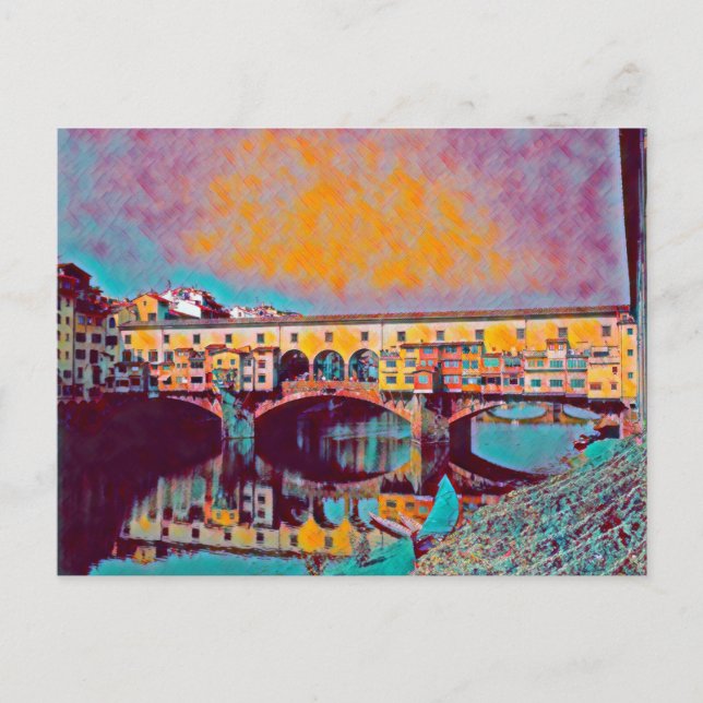 Ponte Vecchio Card Vykort (Framsida)