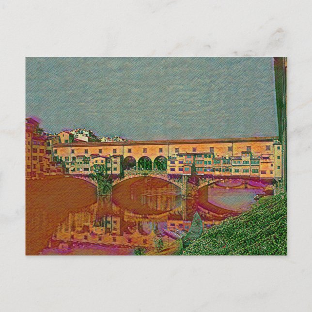 Ponte Vecchio Card Vykort (Framsida)