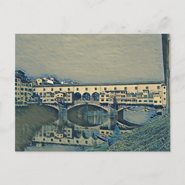 Ponte Vecchio Card Vykort (Framsida)