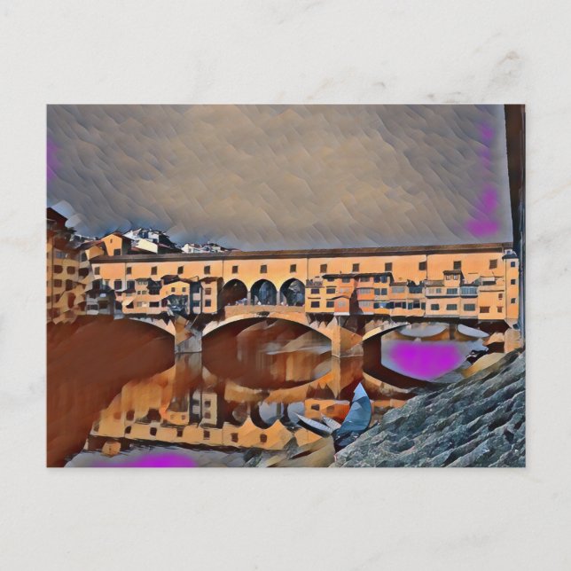 Ponte Vecchio Card Vykort (Framsida)