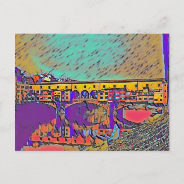Ponte Vecchio Card Vykort (Framsida)
