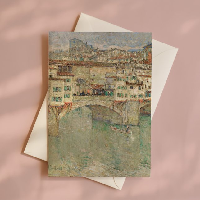 Ponte Vecchio | Childe Hassam Kort (Skapare uppladdad)