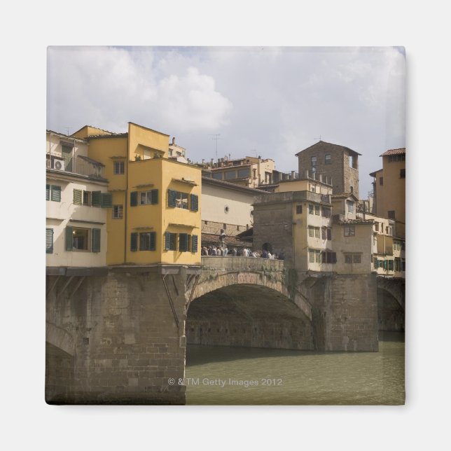 Ponte Vecchio Florence Italien 2 Magnet (Framsidan)
