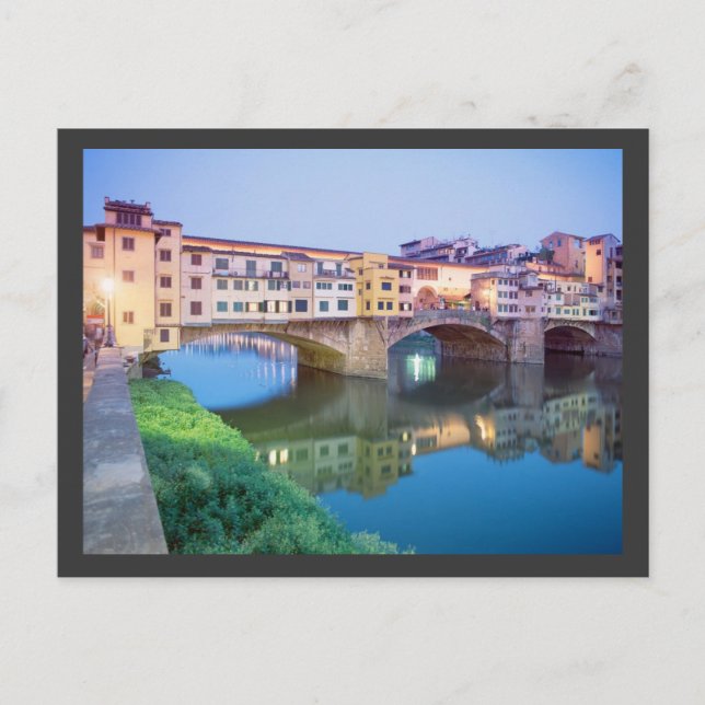 Ponte Vecchio Florence Italien Vykort (Framsida)