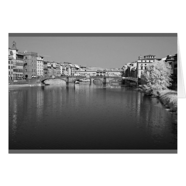 Ponte Vecchio, Florens, Italien Hälsningskort (Framsidan Horizontal)