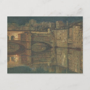 Ponte Vecchio, Florens (olja på canvas) Vykort