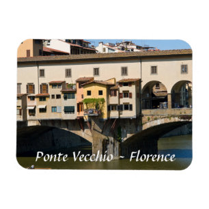 Ponte Vecchio - Florens, Toskana, Italien. Magnet