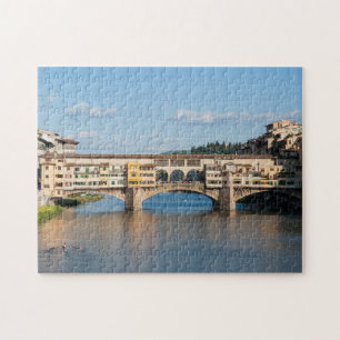 Ponte Vecchio gamla bron - Florens, Italien Pussel