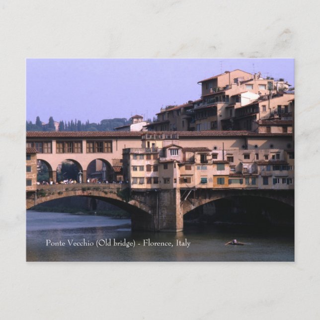 Ponte Vecchio (Gammal bro) | vykort (Framsida)