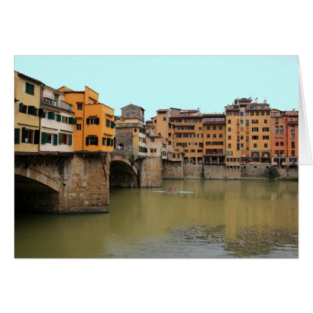 Ponte Vecchio Hälsningskort (Framsidan Horizontal)