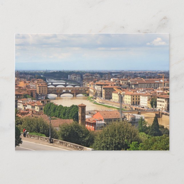 Ponte Vecchio i Florens Vykort (Framsida)