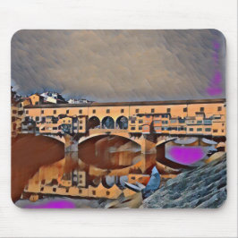 Ponte Vecchio-kortet Poster akrylutskrift Musmatta