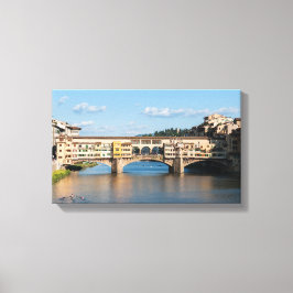 Ponte Vecchio old bridge - Florence, Italien Canvastryck