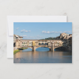 Ponte Vecchio old bridge - Florence, Italien Inbjudningar