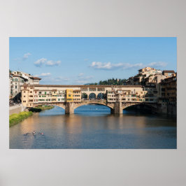 Ponte Vecchio old bridge - Florence, Italien Poster