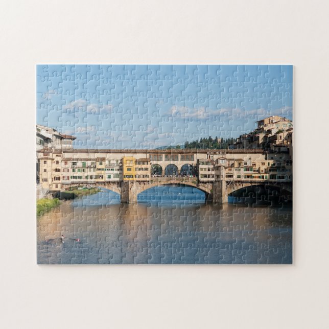 Ponte Vecchio old bridge - Florence, Italien Pussel (Horisontell)