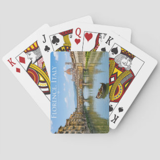 Ponte Vecchio Romantisk Stadsmiljö Konstverk Casinokort