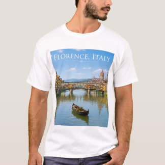 Ponte Vecchio Romantisk Stadsmiljö Konstverk T Shirt