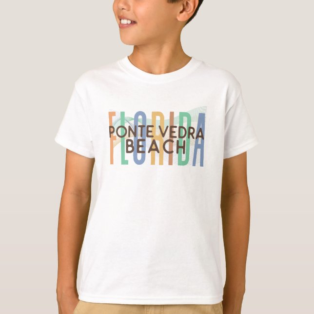 Ponte Vedra Beach Florida (Sand Vågar) T Shirt (Framsida)