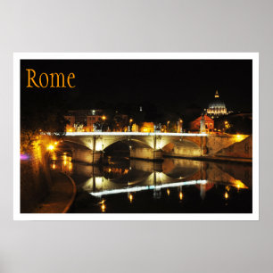 Ponte Vittorio Emanuele II Bridge, Vatikanstaten Poster