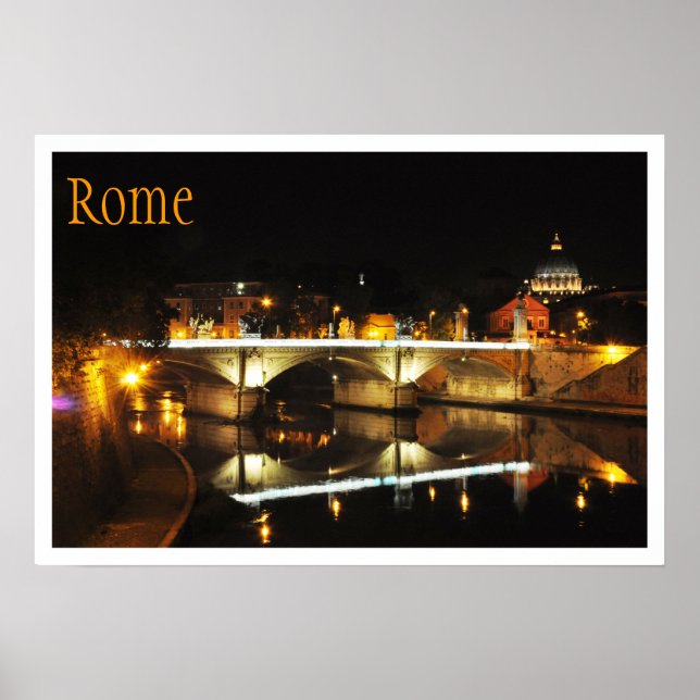 Ponte Vittorio Emanuele II Bridge, Vatikanstaten Poster (Framsidan)
