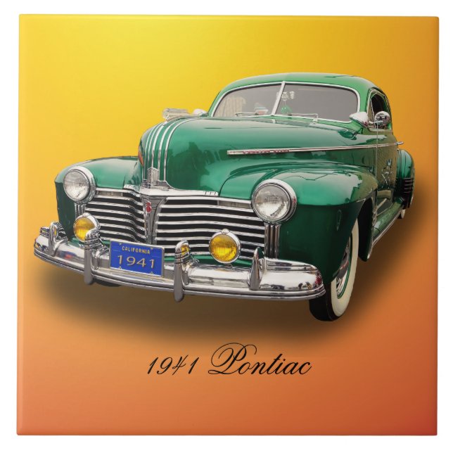 PONTIAC 1941 KAKELPLATTA (Framsidan)