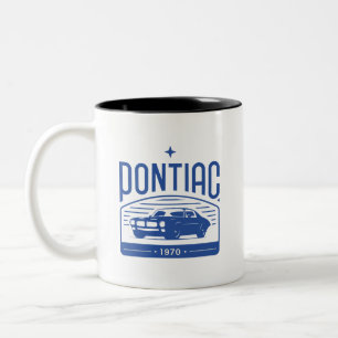 Pontiac 1970 / Classic car emblem Två-Tonad Mugg