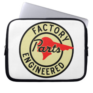 Pontiac fabriksdelar vintage skyltreproduktion laptop fodral