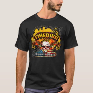 Pontiac Firebird - sammanbrottbanerskalle - Tee Shirt