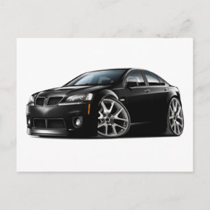 Pontiac G8 GXP Black Car Vykort