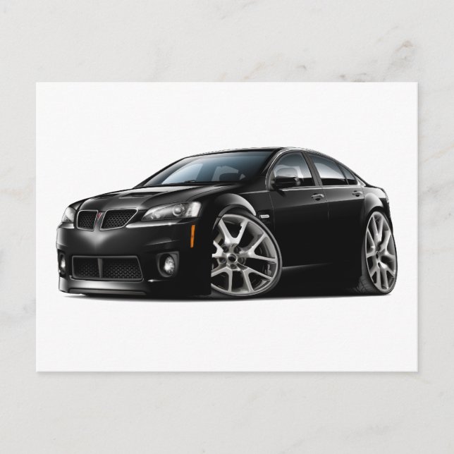 Pontiac G8 GXP Black Car Vykort (Framsida)