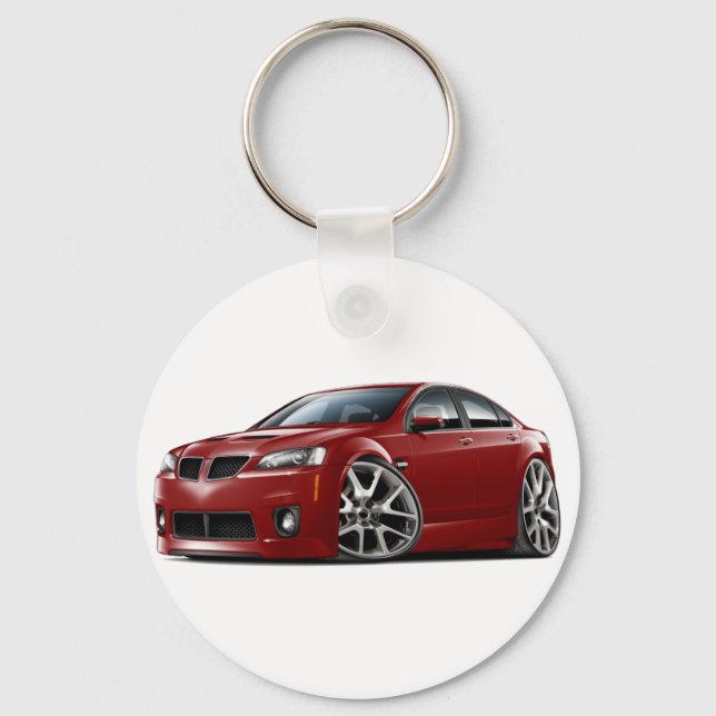 Pontiac G8 GXP Maroon Car Nyckelring (Framsida)