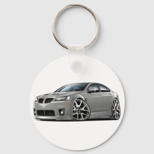 Pontiac G8 GXP Silver-bil Nyckelring (Framsida)
