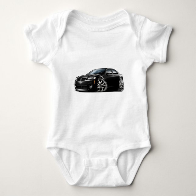 Pontiac G8 GXP svart bil T-shirt (Framsida)