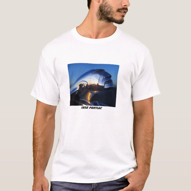 Pontiac huvaprydnad 1950 t-shirt (Framsida)