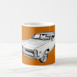 Pontiac Le Mans bilillustration 1966 Kaffemugg