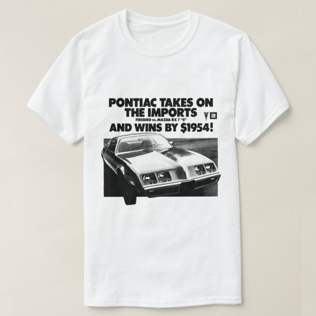 Pontiac tar över importerar Smokey och bandit T Shirt (Design framsida)