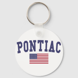 Pontiac US Flagga Nyckelring