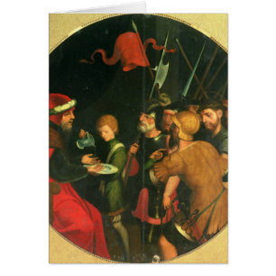 Pontius Pilate som tvättar hans händer Hälsningskort