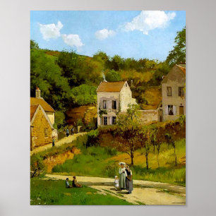 Pontoise-Hermitagen av Camille Pissarro Poster