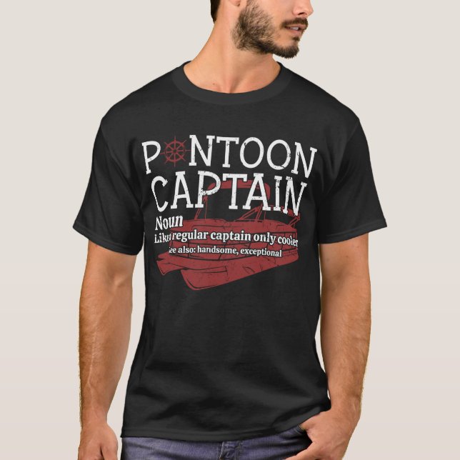 Pontonkapten Rollig Båttröja T Shirt (Framsida)