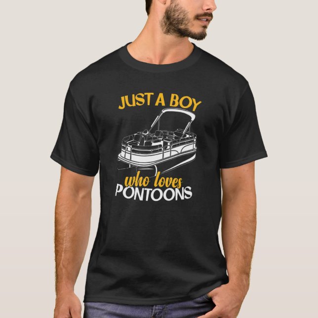 Pontoon Älskare T Shirt (Framsida)