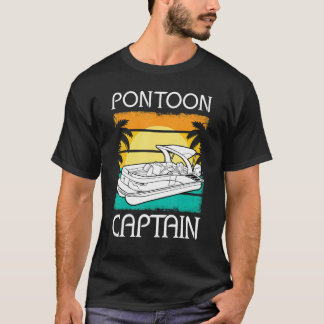 Pontoon Boat Captain Motorboating Pontooning Boati T Shirt